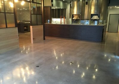 Polished Concrete: Carbone’s Coal Fired Pizza